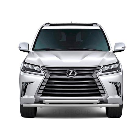 Защита переднего бампера двойная d63/63мм (НПС) LEXUS 450D (2015-н.в.) купить недорого с доставкой в Нижний-Тагил